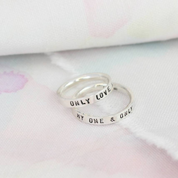Script Ring For Couples - Custom Jewellery By All Uniqueness