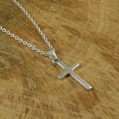 Silver Cross Necklace - Custom Jewellery By All Uniqueness