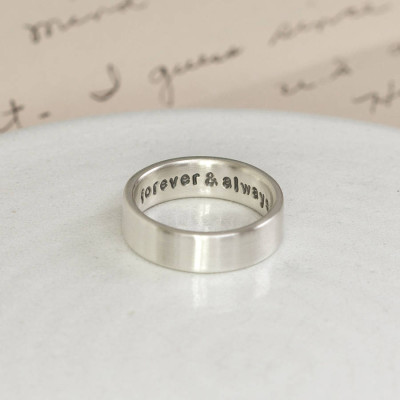 Silver Hidden Message Ring - Custom Jewellery By All Uniqueness