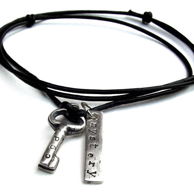 Silver Key Necklace - Custom Jewellery By All Uniqueness