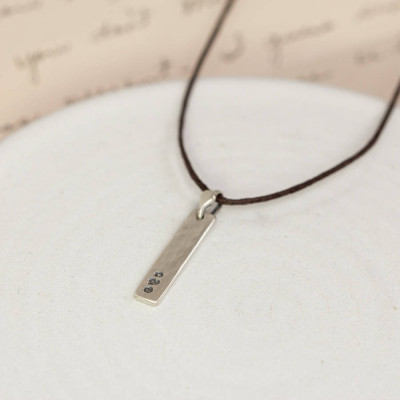 Silver Tag Necklace - Custom Jewellery By All Uniqueness