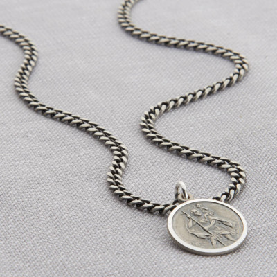 Silver St Christopher Necklace - Custom Jewellery By All Uniqueness