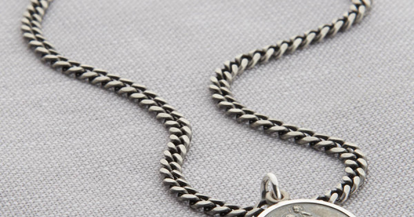 Silver St Christopher Necklace - Custom 