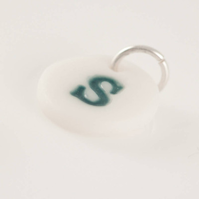 Porcelain Initial Charm - Custom Jewellery By All Uniqueness
