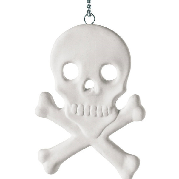 Memorabilia Porcelain Skull And Crossbones Charm - Custom Jewellery By All Uniqueness