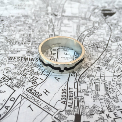 River Thames Cutout Ring - Custom Jewellery By All Uniqueness