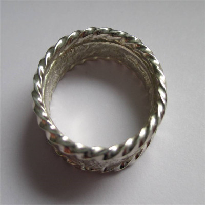 Rocky Outcrop Twist Ring - Custom Jewellery By All Uniqueness