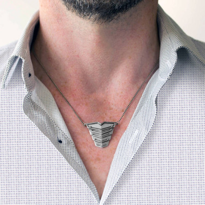 Romeo Necklace Oxydised Silver - Custom Jewellery By All Uniqueness