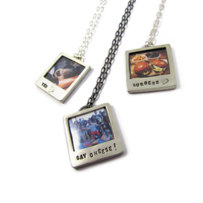 Silver Polaroid Necklace - Custom Jewellery By All Uniqueness