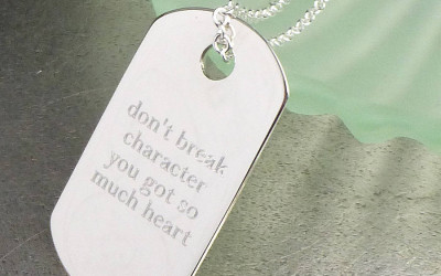 Crafting Memories: The Allure of Your Silver Dog Tag Pendant