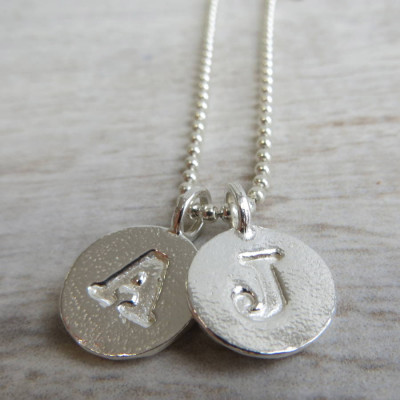 Silver Letter Charm And Ball Chain Necklace - Custom Jewellery By All Uniqueness