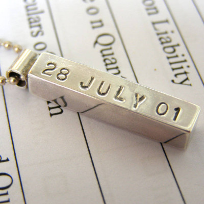 Silver Mens Chunky Pendant - Custom Jewellery By All Uniqueness