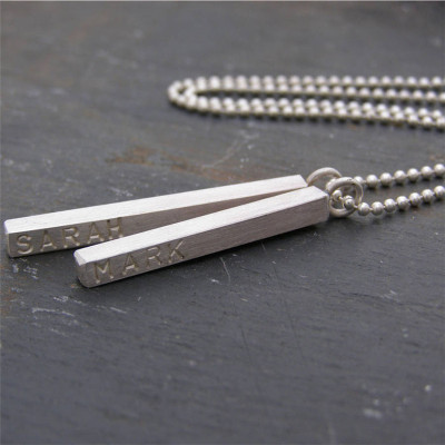 Silver Satin Mens Necklace - Custom Jewellery By All Uniqueness