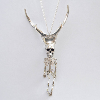 Silver Pierre Skeleton Pendant - Custom Jewellery By All Uniqueness