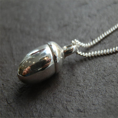Silver Toggle Acorn Pendant - Custom Jewellery By All Uniqueness