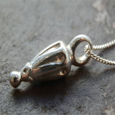 Silver Toggle Hot Air Balloon Pendant - Custom Jewellery By All Uniqueness