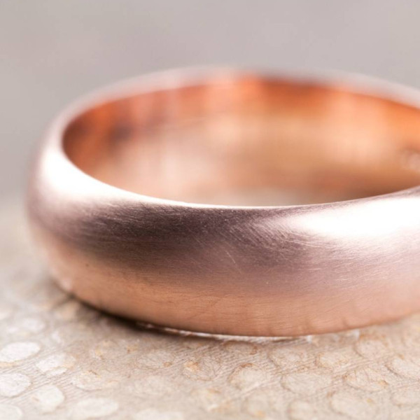 Simple Mens Wedding Ring In Gold - Custom Jewellery By All Uniqueness