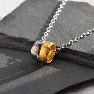 Small Meteorite Rings Necklace - Custom Jewellery By All Uniqueness