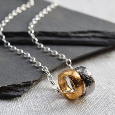 Small Meteorite Rings Necklace - Custom Jewellery By All Uniqueness