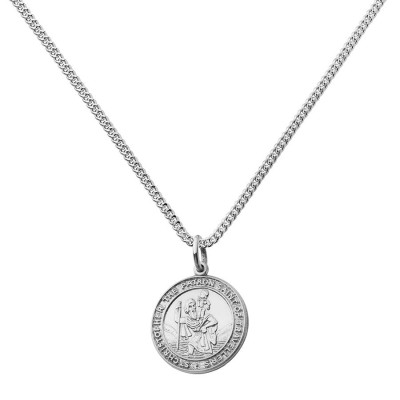 St Christopher Chunky Round Necklace - Custom Jewellery By All Uniqueness