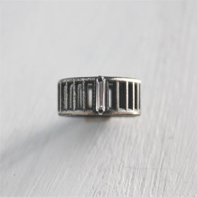 Silver Inclusions Ring - Custom Jewellery By All Uniqueness