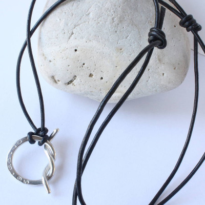 Unisex Silver Knot Necklace - Custom Jewellery By All Uniqueness