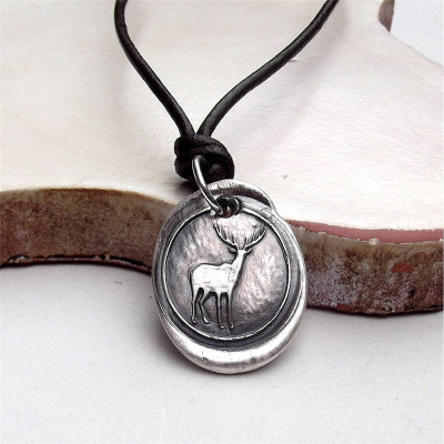 Wax Seal Deer Necklace - Custom Jewellery By All Uniqueness