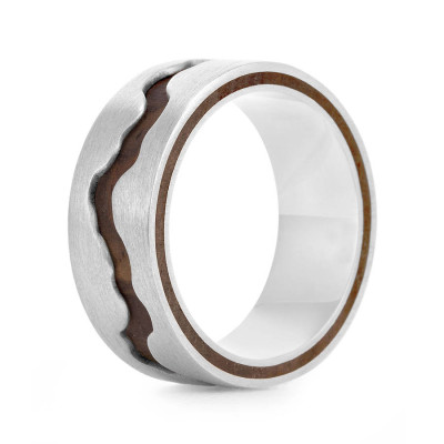 Wood Ring Livlina - Custom Jewellery By All Uniqueness