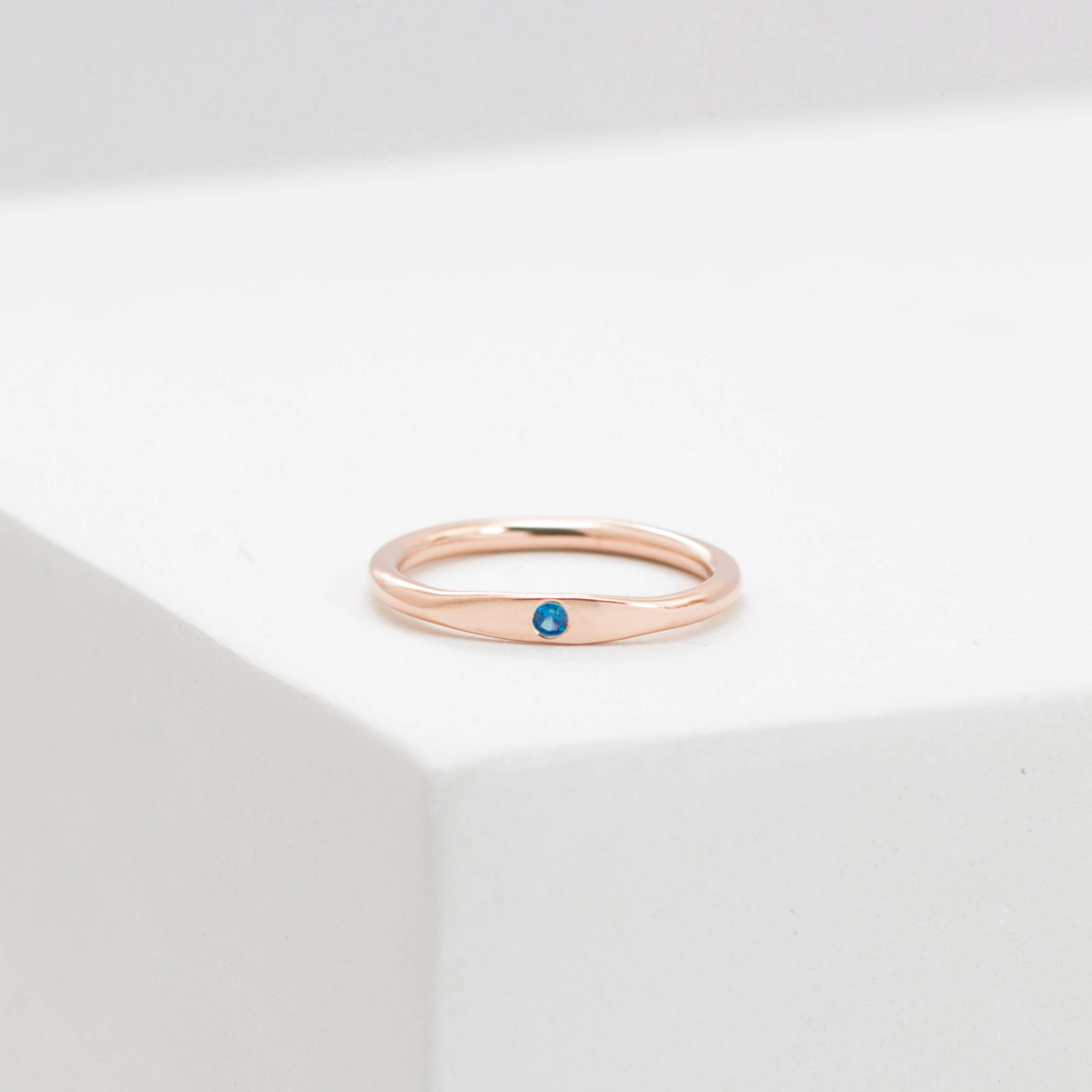 Personalized Stacking Birthstone Gemstone Ring for Mothers - Gift for Her