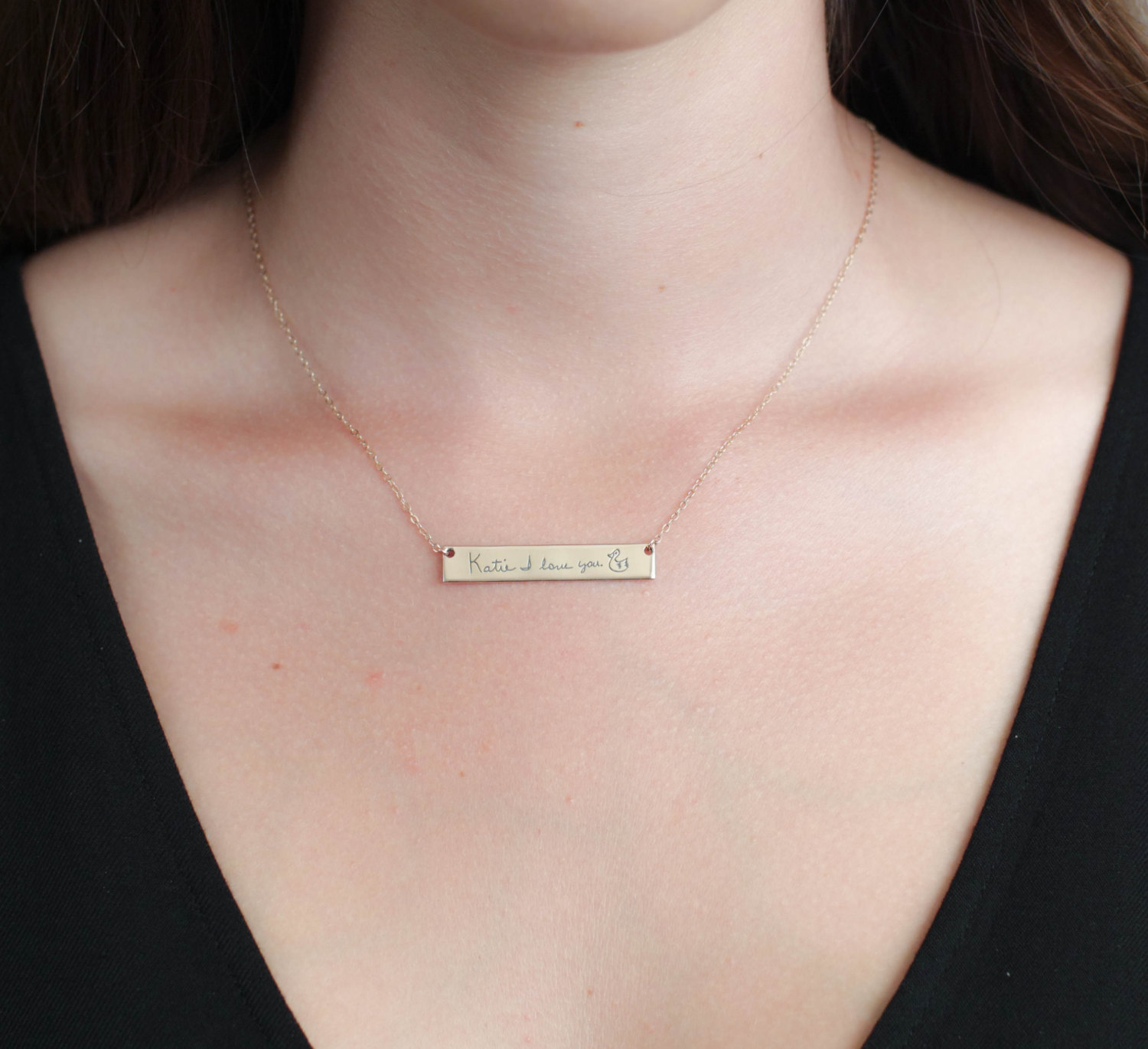 Wedding Fingerprint Necklace - Memorial Jewelry - Mothers Gift