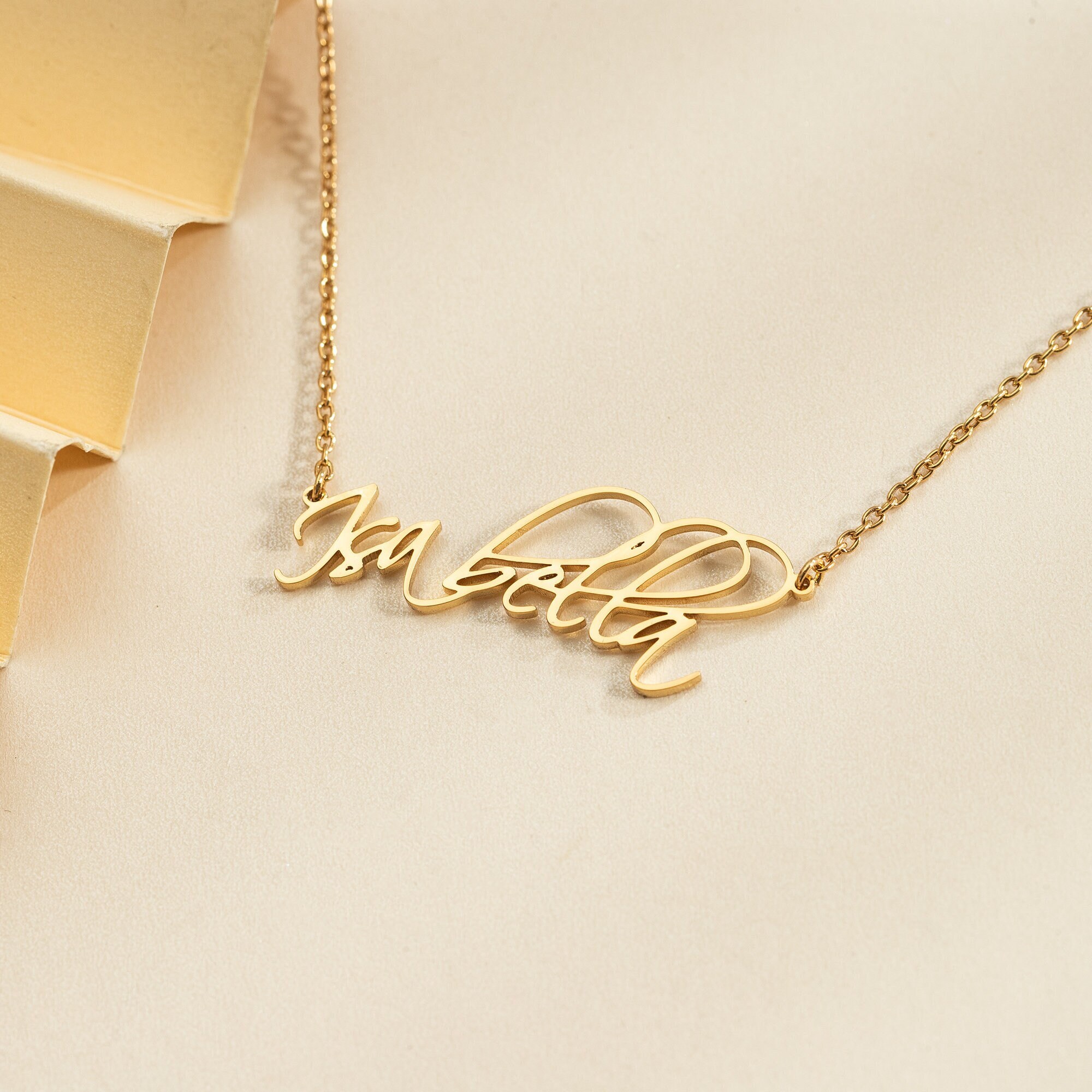 Personalized Name Necklace, 18K Gold Plated or Silver, Custom Jewelry for Women, Bridesmaid &amp; Mom Gift