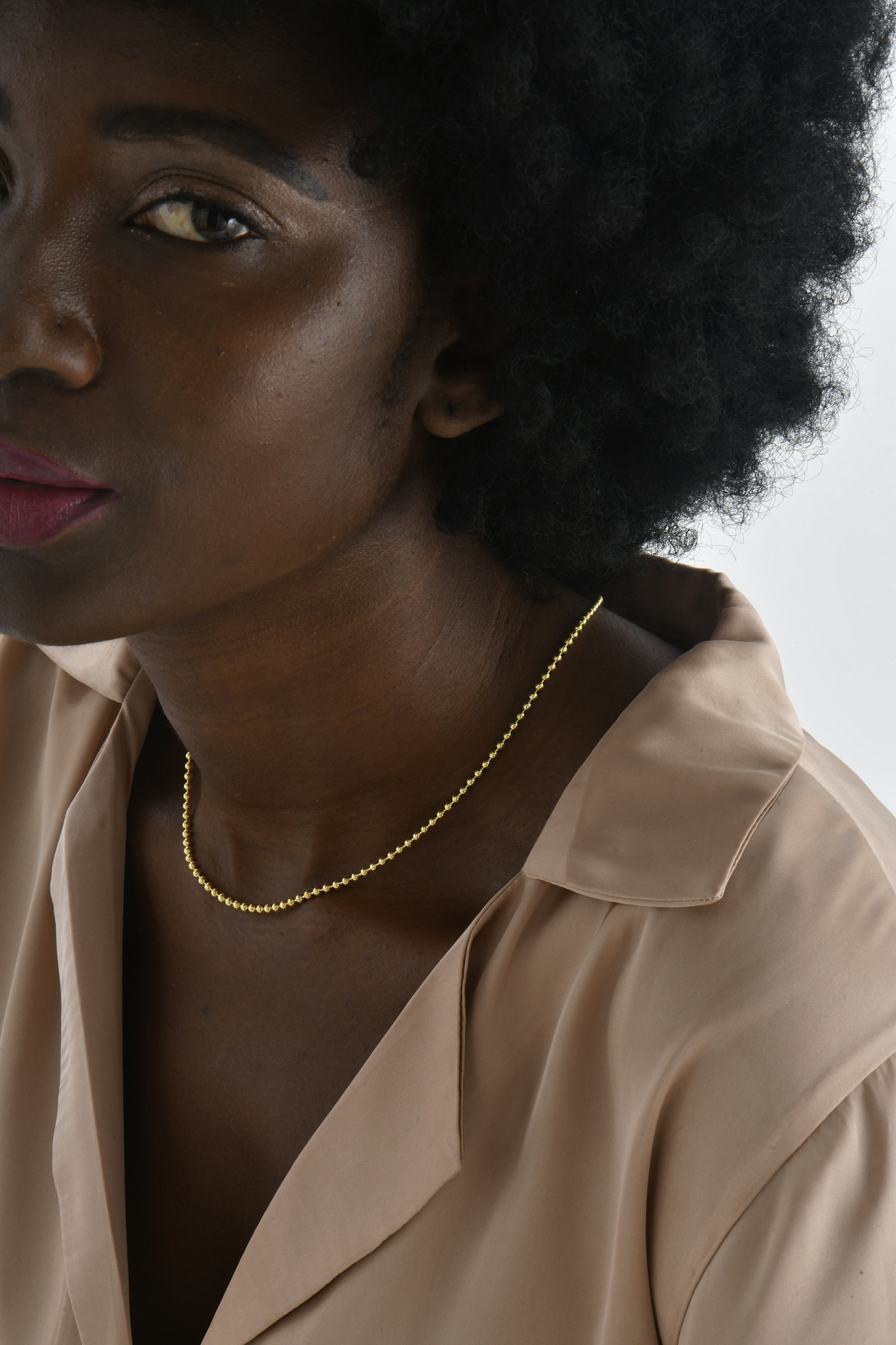 Minimalist Dainty Ball Chain Necklace for Women - Elegant Ball Chain Jewelry Gift