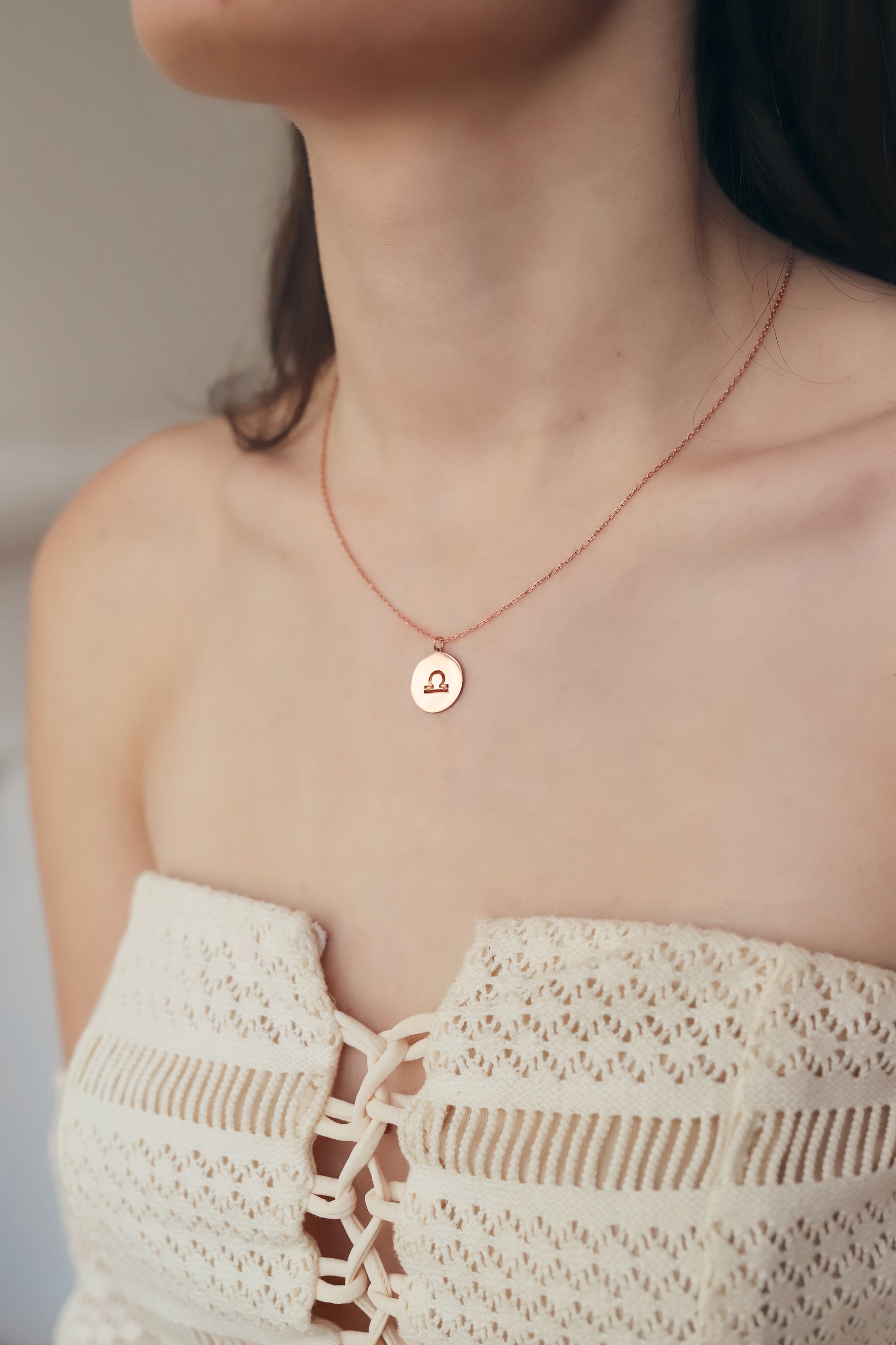Dainty Star Sign Zodiac Necklace, Astrology Horoscope Jewelry, Birthday Gift