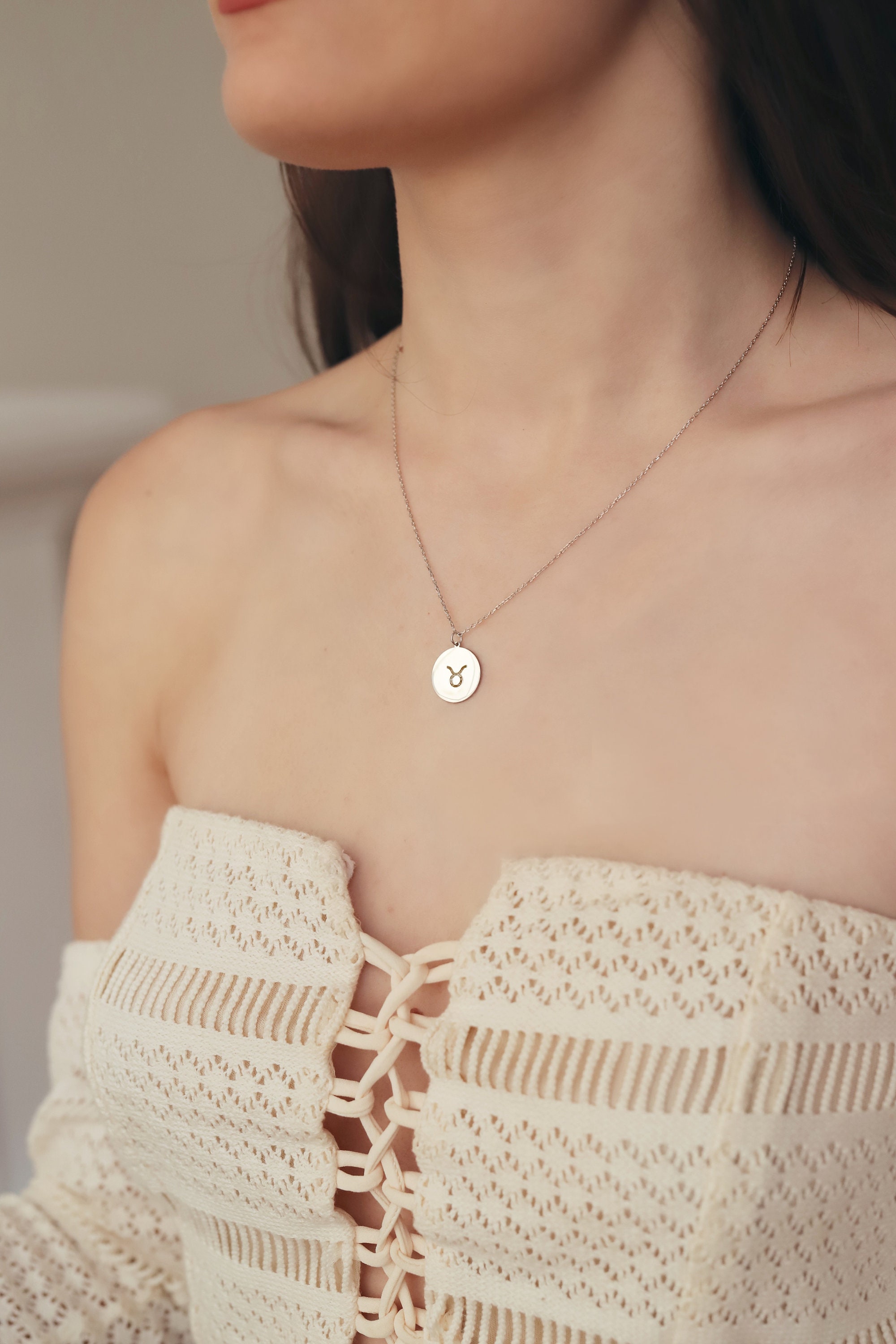 Dainty Star Sign Zodiac Necklace, Astrology Horoscope Jewelry, Birthday Gift