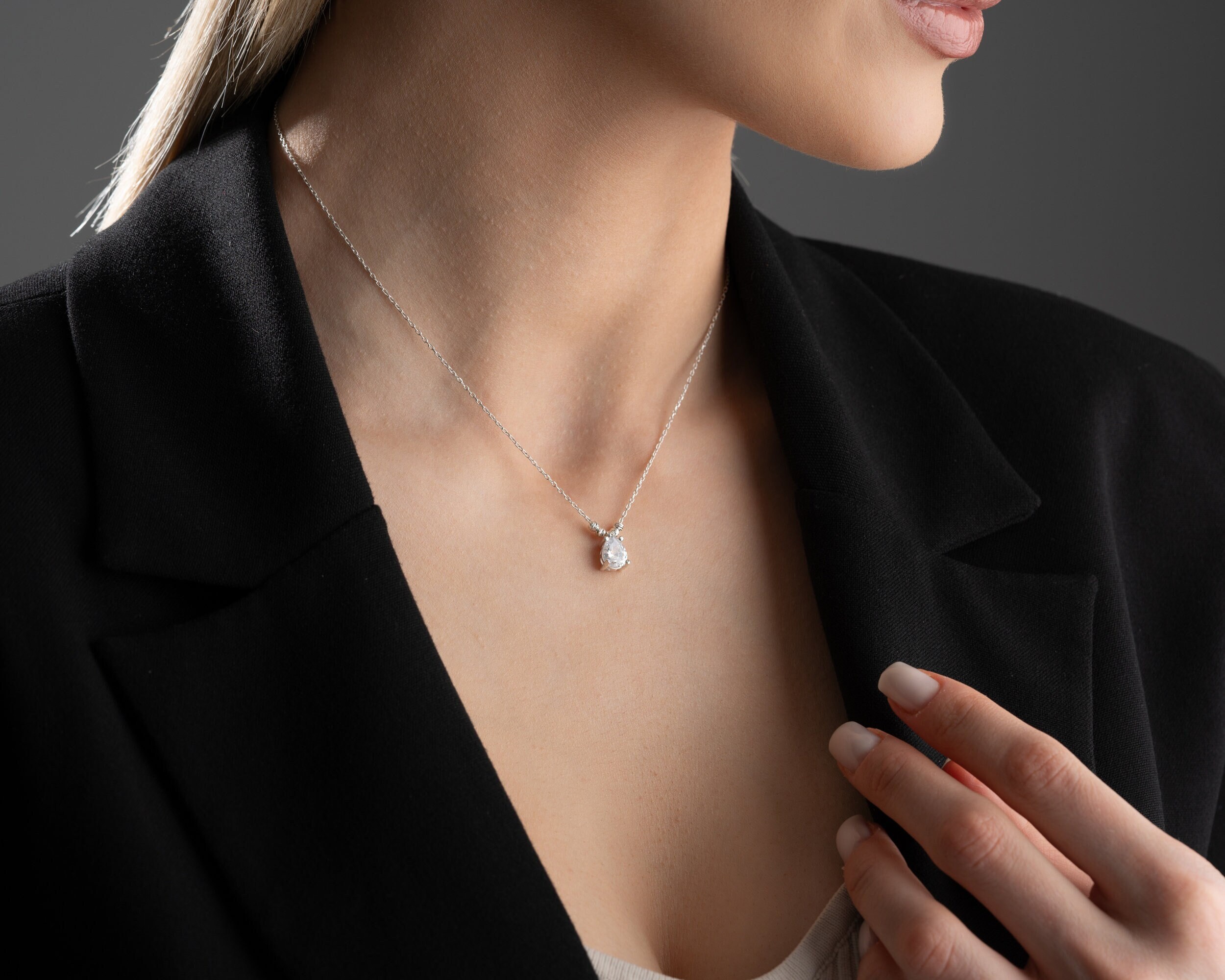 Custom Gold Birthstone Necklace for Mom - November &amp; December Jewelry - Personalized Gift