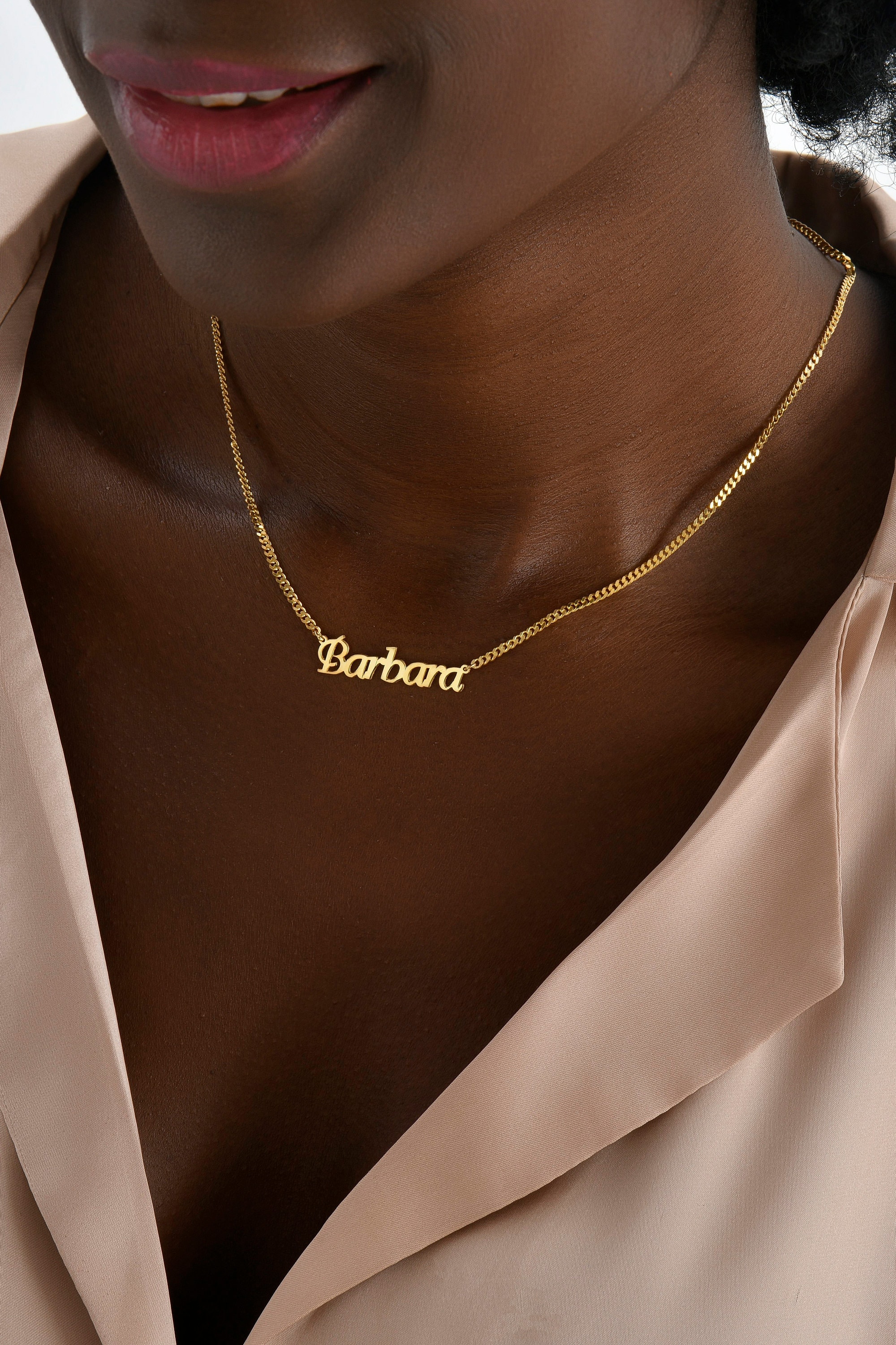 14K Gold Custom Name Necklace - Personalized Name Jewelry Gift for Women