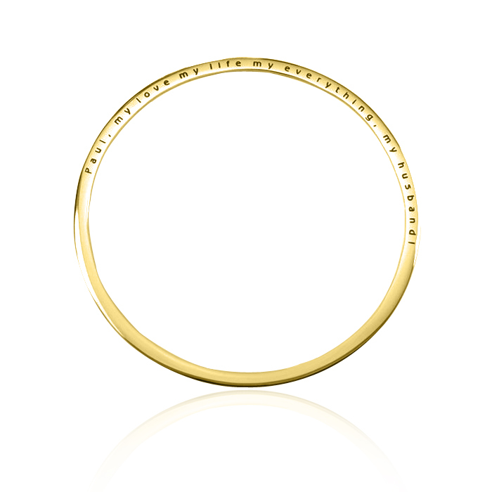 Classic Bangle - Gold Plated - Custom Jewellery By All Uniqueness