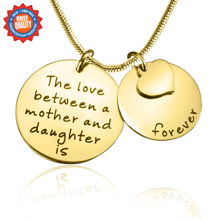 Mother Forever Necklace - Gold Plated - Custom Jewellery By All Uniqueness