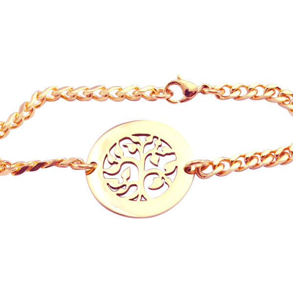 My Tree Bracelet - Rose Gold Plated - Custom Jewellery By All Uniqueness