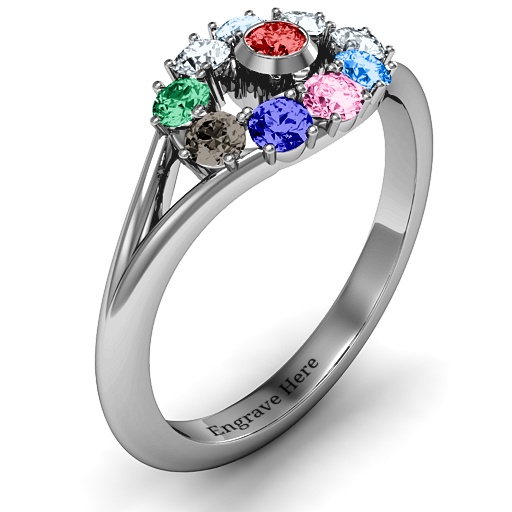 3 to 10 Stone Solar Ring - Custom Jewellery By All Uniqueness