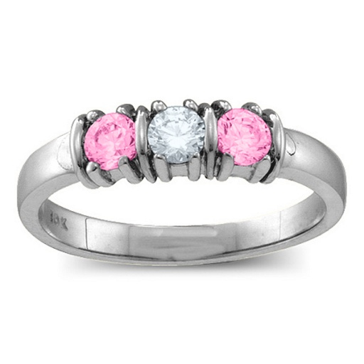 Classic Separated 2-5 Stones Ring - Custom Jewellery By All Uniqueness