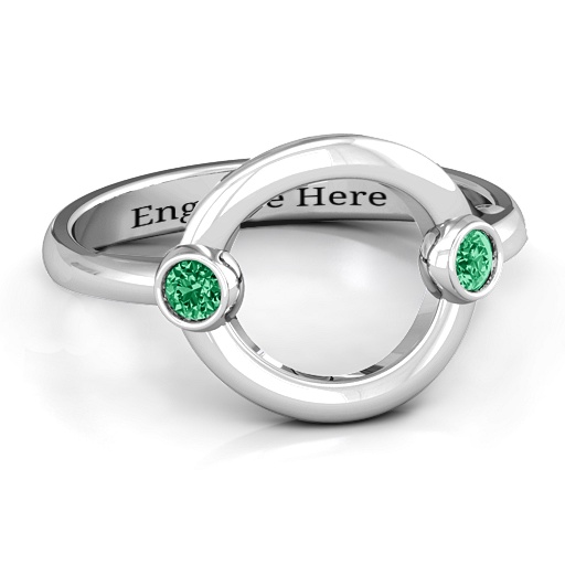 Double Stone Karma Ring - Custom Jewellery By All Uniqueness