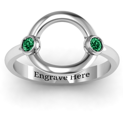 Double Stone Karma Ring - Custom Jewellery By All Uniqueness