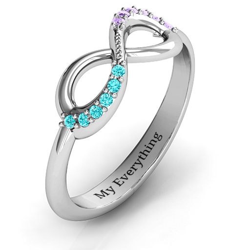 Infinity Accent Ring - Custom Jewellery By All Uniqueness