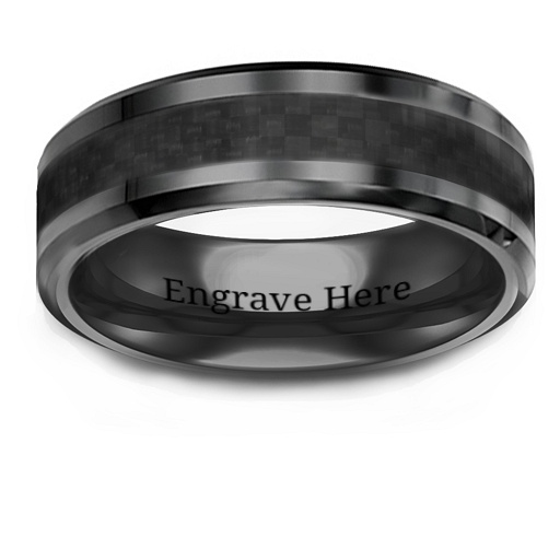 Men s Black Nightfall Ceramic Ring - Custom Jewellery By All Uniqueness