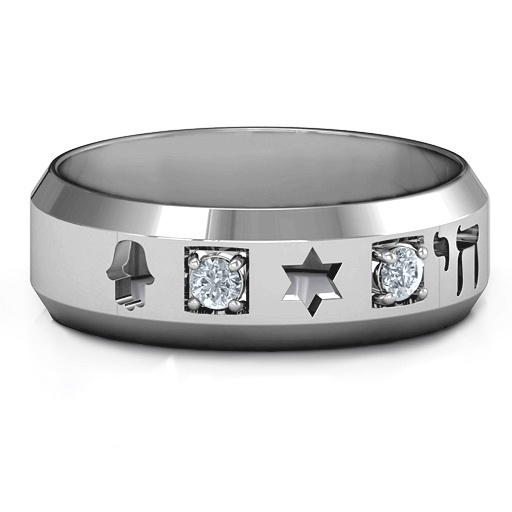 Men s Judaica Ring - Custom Jewellery By All Uniqueness