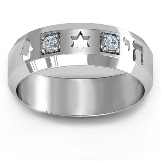 Men s Judaica Ring - Custom Jewellery By All Uniqueness