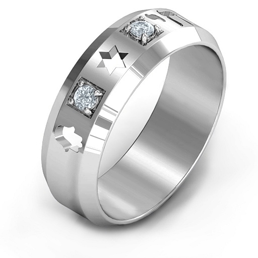 Men s Judaica Ring - Custom Jewellery By All Uniqueness