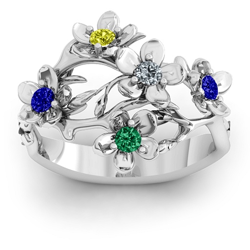 Silver Garden Party Ring - Custom Jewellery By All Uniqueness