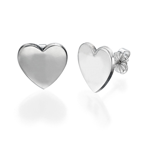 Heart Initial Earrings - Custom Jewellery By All Uniqueness